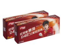 Мячи для настольного тенниса DHS 3*** D40+ (DUAL) бел. 10 шт.